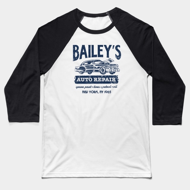 Bailey’s Auto Repair Baseball T-Shirt by Nifty Studio